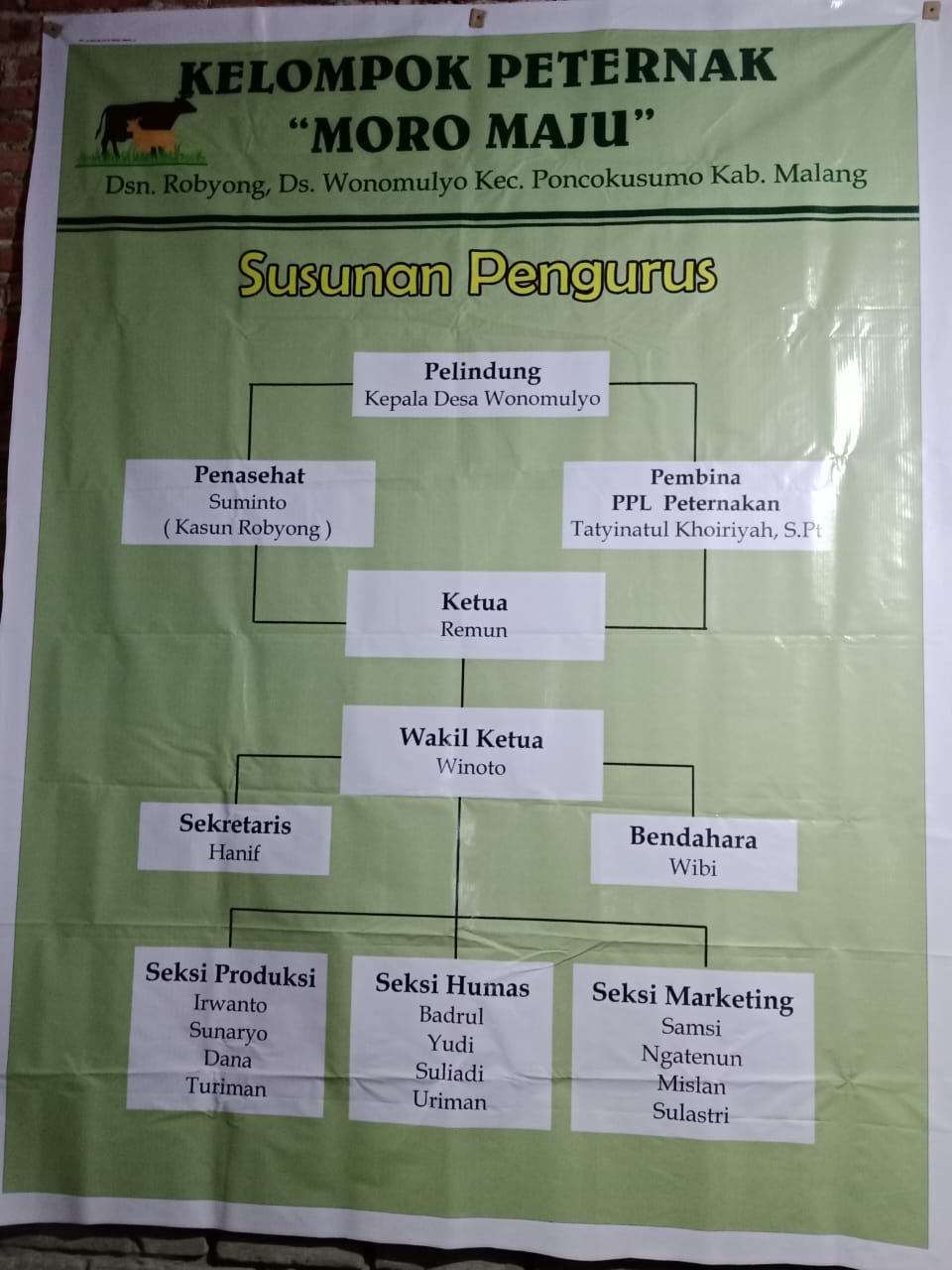 Struktur Organisasi Moro Maju Robyong